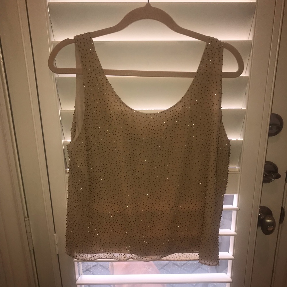 Dana Buchman beaded top size 12